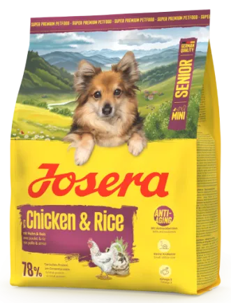 Корм для собак Josera Mini Senior Chicken &amp; Rice 0,9 кг