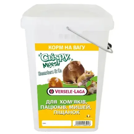 Корм для хом'яків, щурів, мишей, піщанок Versele-Laga Crispy Muesli Hamster&amp;Co 5 кг