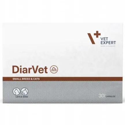 Vet Expert DiarVet Засіб при діареї для котів та собак малих порід, ціна за 1 таблетку
