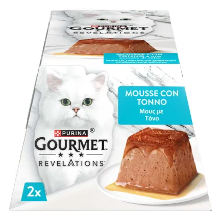 Вологий корм для котів Gourmet Revelations Мус із тунцем 2х57 г