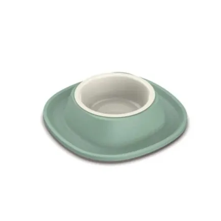Миска пластикова Georplast Soft Touch з м'яким килимком для кішок і собак, 28×28×5,5 см