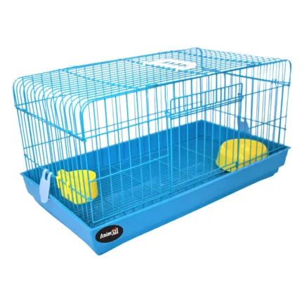 Клітка AnimAll F-700-b для кролика і морської свинки, блакитна, 57 × 31 × 30 см