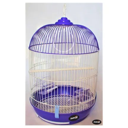 Клітка AnimAll F-305-v для птахів, фіолетова, 33 × 65 см