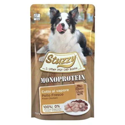 Stuzzy Monoprotein Chicken Беззерновий монопротеїновий вологий корм для собак курка (пауч) 150г