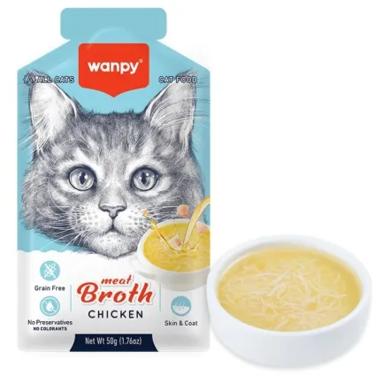Wanpy Meat Broths Chicken суп з куркою для котів 50г