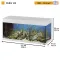 Ferplast DUBAI 100 LED AQU BLACK Акваріум скляний з LED-освітленням, чорний — Фото 13