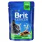 Вологий корм Brit Premium Cat Pouch для стерилізованих котів, з куркою, 100 г — Фото 5