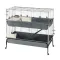 Ferplast CAGE RABBIT 120 W/STAND Клітка для кролів 2 поверхи, пластик — Фото 11
