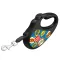 Повідець-рулетка для собак WAUDOG R-leash, малюнок "ВАУ", L, до 50 кг, 5 м, світловідбиваюча стрічка — Фото 9