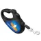 Повідець-рулетка для собак WAUDOG R-leash, малюнок "Прапор", S, до 15 кг, 5 м, світловідбиваюча стрічка чорний — Фото 12