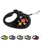 Повідець-рулетка для собак WAUDOG R-leash, малюнок "NASA", M, до 25 кг, 5 м, світловідбиваюча стрічка чорний — Фото 5