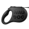 Повідець-рулетка для собак WAUDOG R-leash Monochrome Black, S, до 15 кг, 5 м, світловідбивна стрічка, чорна — Фото 5