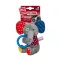 Іграшка для собак Слоненя з кільцем та пищалкою GiGwi Plush Friendz, текстиль, термопластична гума, 16 см — Фото 3
