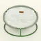 Складаний лежак для домашніх тварин MISOKO Pet bed round plush, 45x45x22 cm, light green — Фото 5