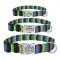 Нашийник для Собак BronzeDog Urban Зигзаг Нейлоновий з Металевою Пряжкою Салатово-Фіолетовий M — Фото 6