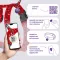 Шлея для Собак Barksi Urban Нейлонова Н-подібна з QR-адресником Вишиванка Червона M — Фото 6