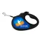 Повідець-рулетка для собак WAUDOG R-leash, малюнок "Прапор", S, до 15 кг, 5 м, світловідбиваюча стрічка чорний — Фото 14