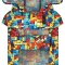 Дощовик-накидка з капюшоном для собак WAUDOG Clothes, малюнок "Блоки", А 23-26 см, B 30-36 см, С 15-20 см — Фото 8