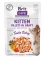 Вологий корм для кошенят Brit Care Kitten Fillets in Gravy Tender Turkey філе в соусі індичка, 85 г — Фото 3