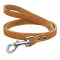 Повідець для Собак Шкіряний BronzeDog Classic з тисненням Гірчичний S — Фото 3