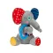 Іграшка для собак Слоненя з кільцем та пищалкою GiGwi Plush Friendz, текстиль, термопластична гума, 16 см — Фото 2