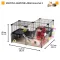 Ferplast CAGE MULTIPLA HAMSTER L BLACK Модульна клітка для дрібних гризунів — Фото 7