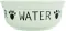 Миска Trixie Water керамічна для собак 1,6 d 20 см біло-чорна — Фото 7