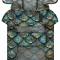Дощовик-накидка з капюшоном для собак WAUDOG Clothes, малюнок "Луска", S, А 32-35 см, B 41-52 см, С 26-33 см — Фото 6
