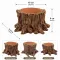 Декорація Hobby Wildwood Stump 15×14,5×9 см - декоративний пень, поїлка, горщик для тераріуму (40849) — Фото 9