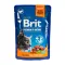 Вологий корм Brit Premium Cat pouch для стерилізованих котів, лосось, 100 г — Фото 8