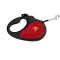 Повідець-рулетка для собак WAUDOG R-leash, малюнок "Супермен Лого червоний", XS, до 12 кг, 3 м, світловідбиваюча стрічка чорний — Фото 3