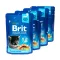 Набір паучів "3+1" для кошенят Brit Premium Cat pouch Chicken Chunks for Kitten з куркою, 4х100г — Фото 8