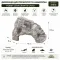 Декорація Hobby Cera Granite Cave 1 13×9×7,5 см - укриття для тераріуму, акваріума під натуральний камінь (37810) — Фото 3