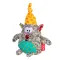 Іграшка для собак Ведмідь з пищалкою GiGwi Plush, текстиль, 10 см — Фото 2
