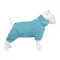 Дощовик для собак WAUDOG Clothes, водонепроникний, L55, В 77-79 см, С 50-55 см, блакитний — Фото 4