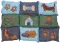 Матрац Trixie Patchwork для собак, з мікрофібри/поліестеру, з собачками, 80х55 см (блакитний/зелений) — Фото 3