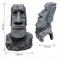 Декорація Hobby Moai Ora 12,5×11,5×17,5 см (41716) - статуя Моаї з укриттям для акваріума і тераріуму — Фото 8
