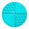 Килимок для злизування і повільного харчування WAUDOG Silicone, 211х211х30 мм, блакитний — Фото 7
