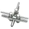 Кран на три виходи (метал) Hobby Metallic Air Valve 4/6мм 3-Ways (63350) — Фото 3