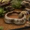 Миска для тераріуму Hobby Cera Dish Granite 2 13,5x10x3,5см (37801) поїлка та годівниця під натуральний камінь — Фото 5