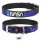 Нашийник для собак шкіряний WAUDOG Design з QR паспортом, малюнок "NASA21", S, Ш 20 мм, Д 29-38 см, чорний — Фото 4