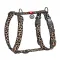 Шлея для собак анатомічна H-подібна WAUDOG Nylon з QR-паспортом, малюнок "Леопард", пластиковий фастекс, M, Ш 20 мм, A 38-60 см, B 46-60 см — Фото 3