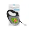 Повідець-рулетка для собак WAUDOG R-leash, малюнок "Авокадо", M, до 25 кг, 5 м, світловідбиваюча стрічка чорний — Фото 8