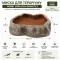 Миска для тераріуму Hobby Cera Dish Granite 2 13,5x10x3,5см (37801) поїлка та годівниця під натуральний камінь — Фото 4
