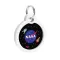 Адресник для собак і котів металевий WAUDOG Smart ID з QR паспортом, малюнок "NASA", коло, Д 30 мм — Фото 8
