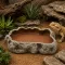 Миска для тераріуму Hobby Cera Dish Granite 4 22x17x4см (37803) поїлка та годівниця під натуральний камінь — Фото 7