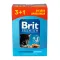 Набір паучів "3+1" для кошенят Brit Premium Cat pouch Chicken Chunks for Kitten з куркою, 4х100г — Фото 9