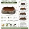Миска для тераріуму Hobby Cera Dish Granite 1 10x6,5x2,5см (37800) поїлка та годівниця під натуральний камінь — Фото 4
