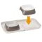 Ferplast GLAM TRAY S DOVE GREY Лоток з мисками для котів і собак — Фото 19