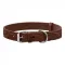 Нашийник для Собак Шкіряний BronzeDog Classic з тисненням Коричневий 2XS — Фото 5